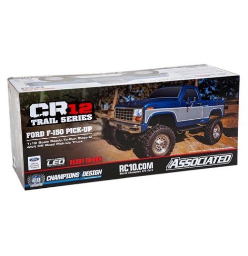 Brushed Electric 1: 12th Scale 4WD Blue Team Associated 40002 CR12 Ford F-150 Pick Up Truck Ready to Run 